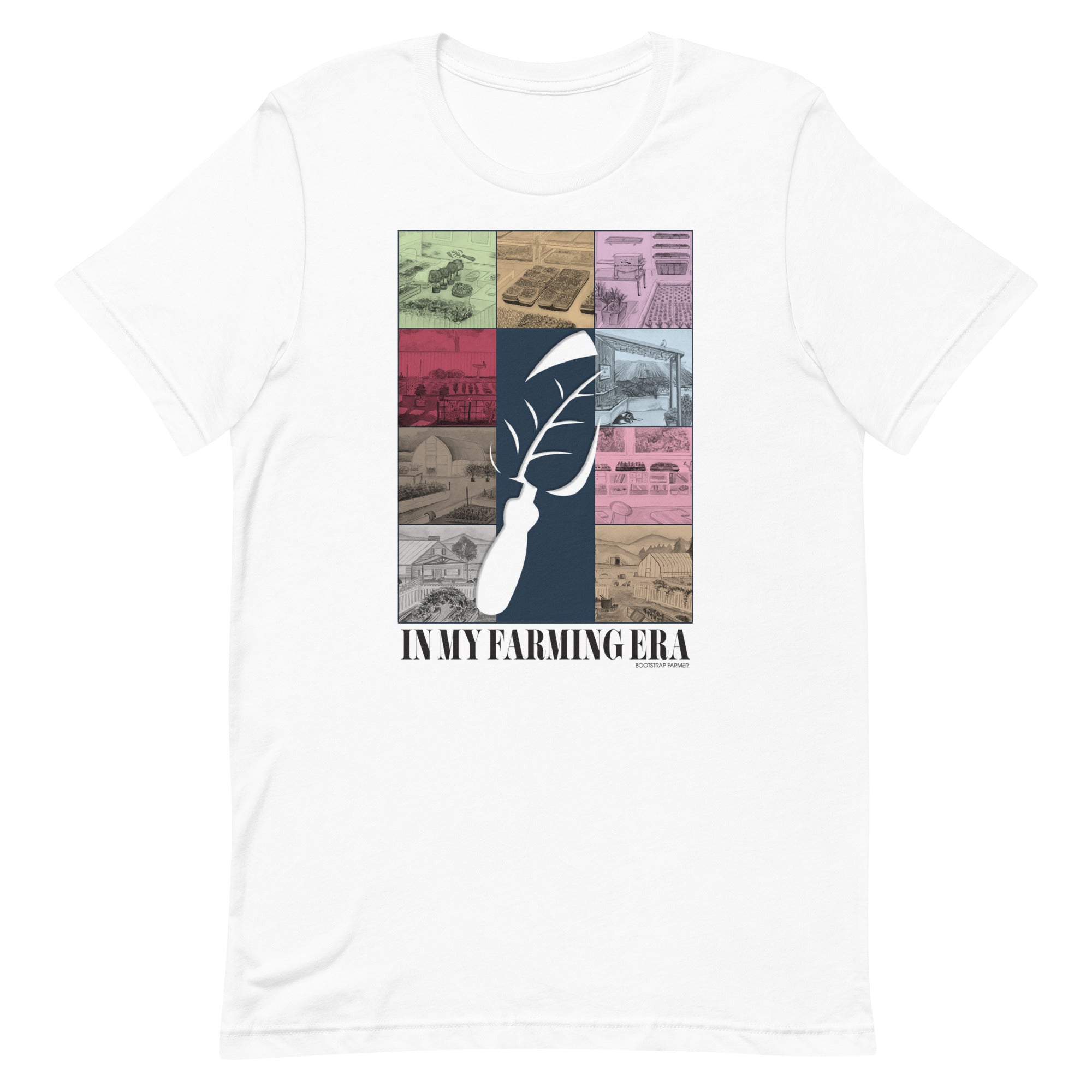 bootstrap-farmer-farming-era-unisex-cotton-t-shirt image 2
